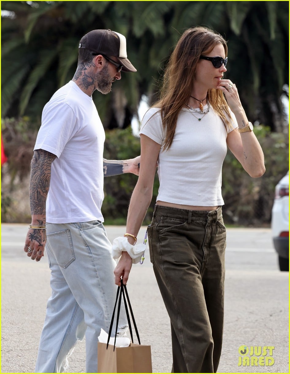 adam levine casual outing with behati prinsloo 155285777