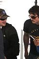 benson boone josh hutcherson airport together 01