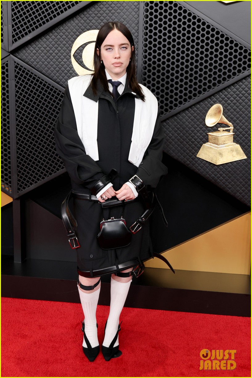 Billie Eilish Sports ICE Out Pin To Grammys 2026 Photo 5274230 Billie Eilish Ice Out Pin To Grammys 12