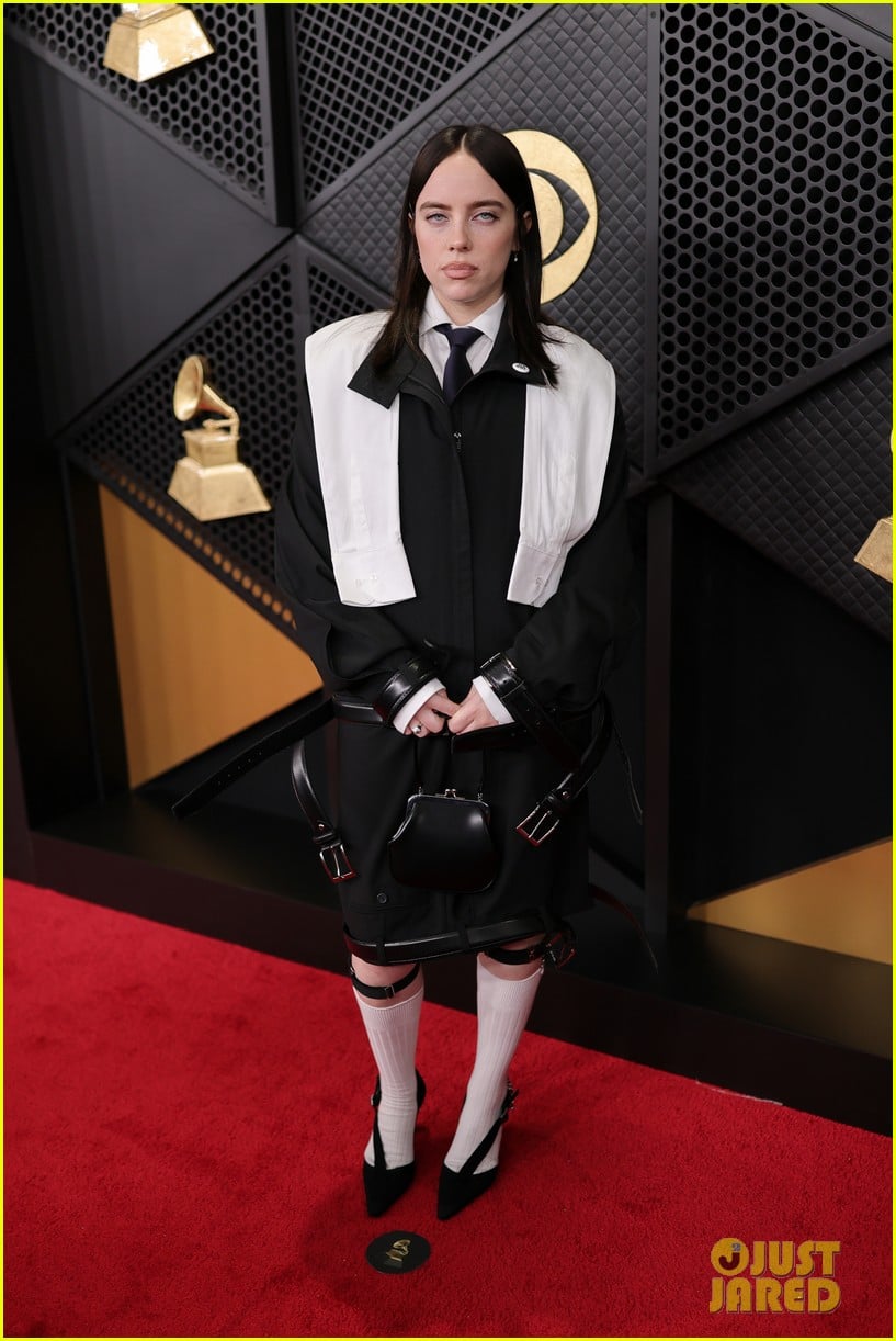 Billie Eilish Sports ICE Out Pin To Grammys 2026 Photo 5274236 Billie Eilish Ice Out Pin To Grammys 18 