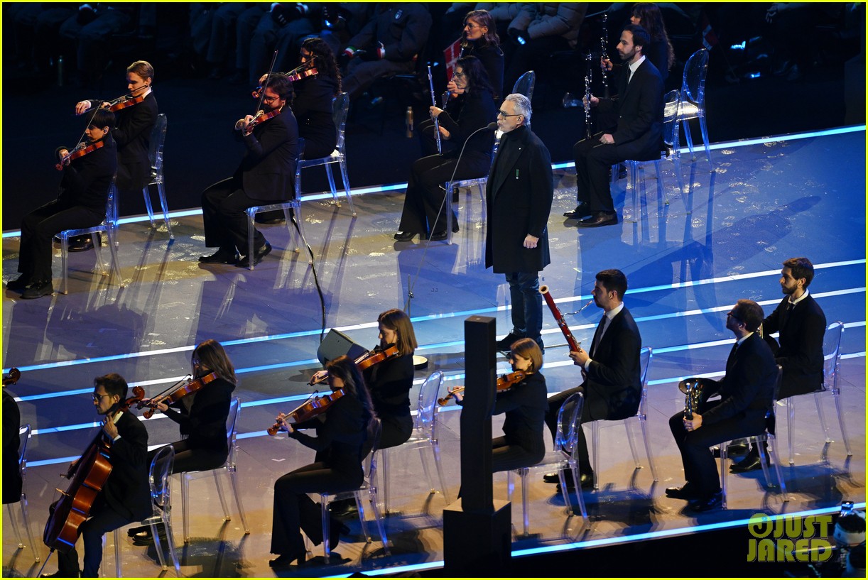 Andrea Bocelli Performs Nessun Dorma At Winter Olympics 2026 Opening Andrea Bocelli Performs At Olympics Opening Ceremony 14 