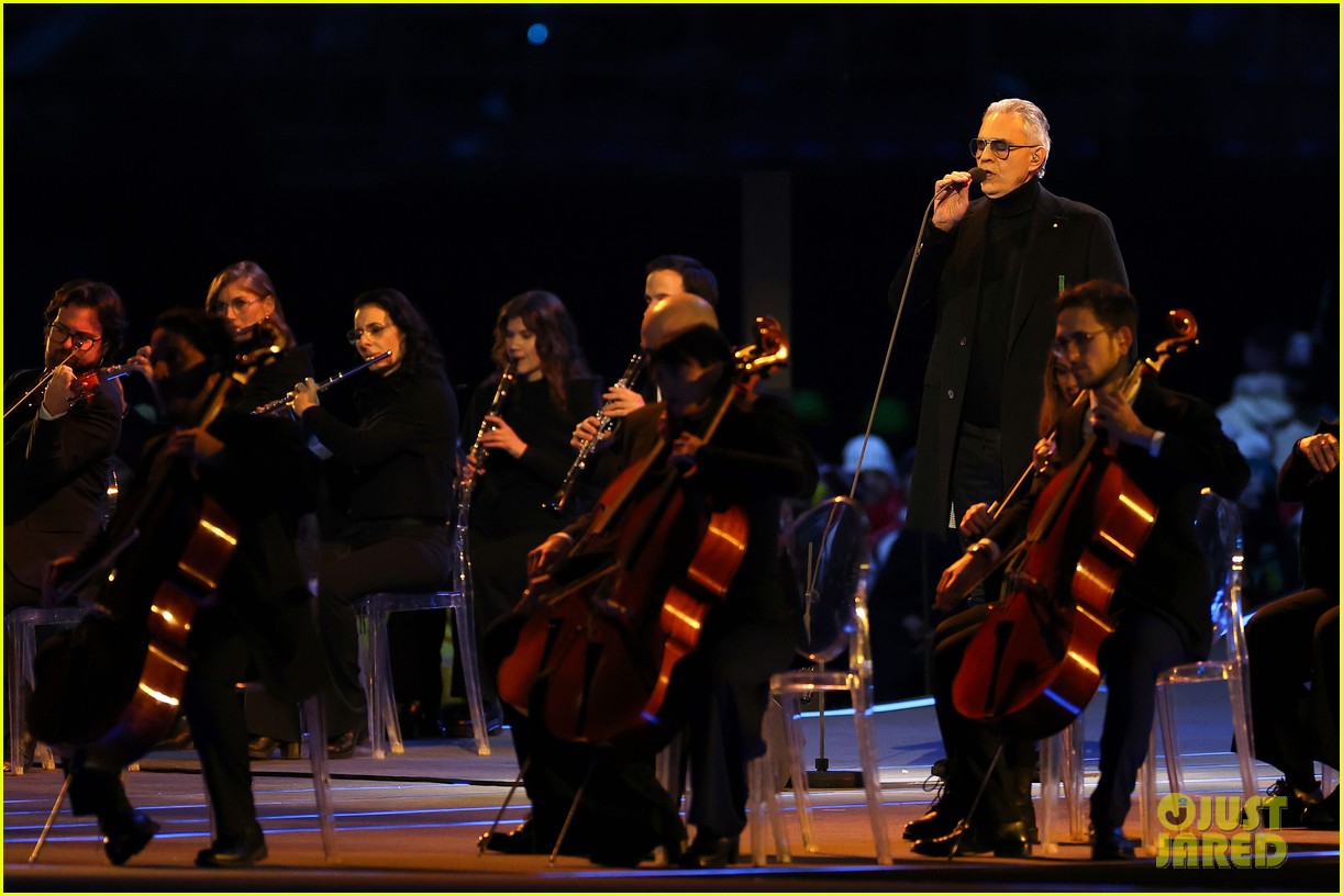 Andrea Bocelli Performs Nessun Dorma At Winter Olympics 2026 Opening Andrea Bocelli Performs At Olympics Opening Ceremony 17 