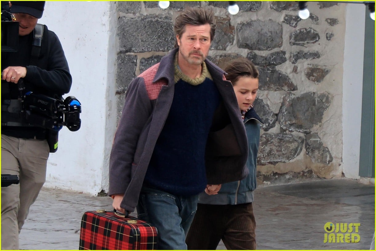 brad pitt coco greenstone film scenes for the riders on hydra in greece 025286245