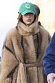 dua lipa bundles up fur coat day out in paris 04