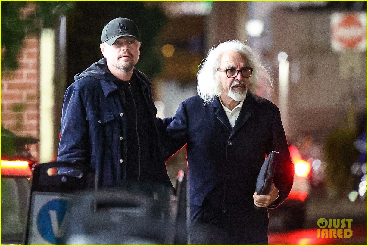 leonardo dicaprio steps out for dinner with dad george 055282903
