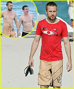 Ryan Gosling Goes Shirtless