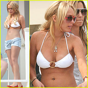 Lindsay Lohan @ Fourth of July Party