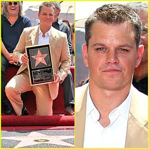 Matt Damon Gets 'Walk of Fame' Star