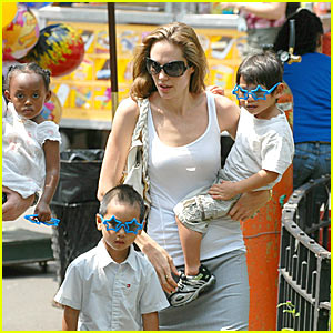 A Carousel Ride with the Jolie-Pitts
