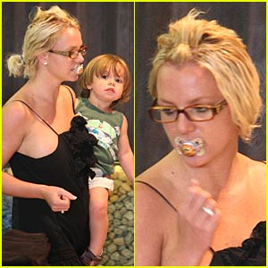 Britney Spears Sucks Pacifiers