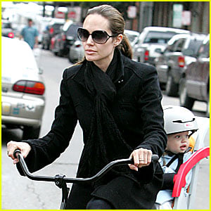 Angelina Jolie: Bicycle Built For Two