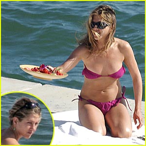 Jennifer Aniston's Barely There Bikini -- Part II