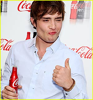 Ed Westwick is Coca-Cola Cool