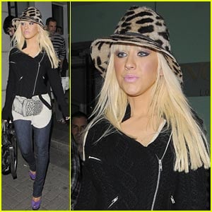 Christina Aguilera is Leopard Lovely