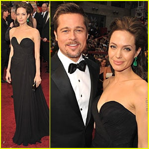 Angelina Jolie & Brad Pitt -- Oscars 2009
