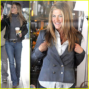 Jennifer Aniston Suits Up for The Baster