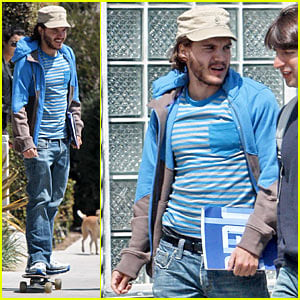 Emile Hirsch Skateboards His Way To Cannes