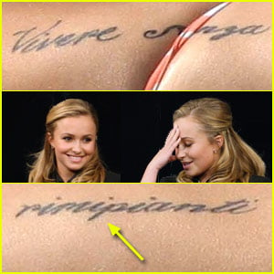 Hayden Panettiere's Tattoo is Misspelled!