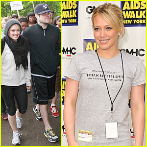Hilary Duff is an AIDS Walk Woman