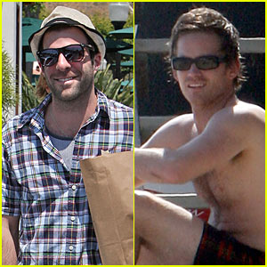 Zachary Quinto Goes Beach Shirtless | Johnny Wujek, Shirtless, Zachary