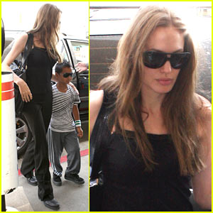Angelina Jolie & Maddox: Sunglasses Pair