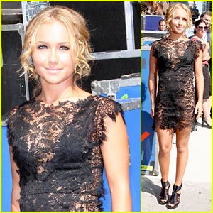 Hayden Panettiere Sheer is Lacey For Letterman