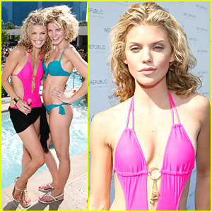 AnnaLynne McCord Soaks With Her Sister