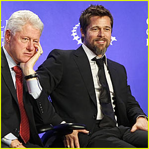 Brad Pitt Makes It Right At Clinton Global Initiative