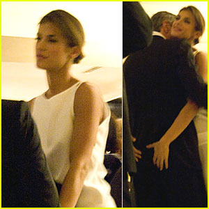 Elisabetta Canalis Grabs George Clooney's Bottom
