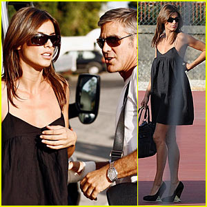 George Clooney & Elisabetta Canalis Hit Venice Film Festival