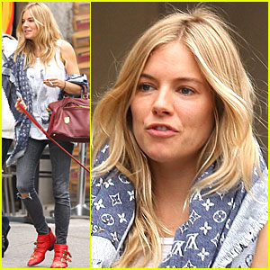 Sienna Miller Gets Red Boot Beautiful