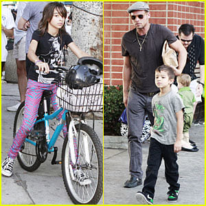 Justin Chambers Takes His Kids Out for A Spin