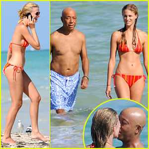 Russell Simmons Sucks Face with Julie Henderson