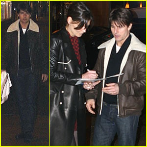 Tom Cruise & Katie Holmes: Anniversary Dinner at Abe & Louie's!