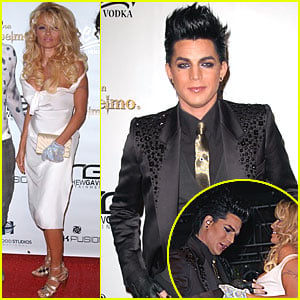 Pamela Anderson Gives Adam Lambert a Handful