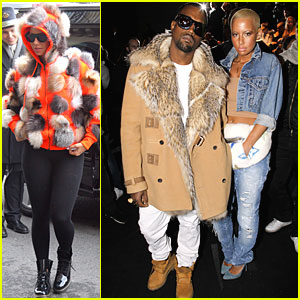 Kanye West & Amber Rose: Fashion Furballs!