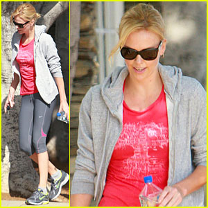 Charlize Theron Works It Out