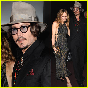 Johnny Depp & Vanessa Paradis: Chanel Party Pair