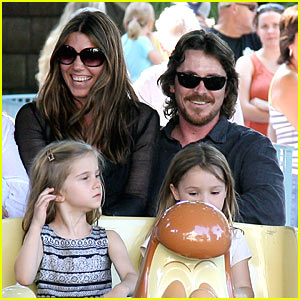 Christian Bale & Sibi: Disneyland Duo