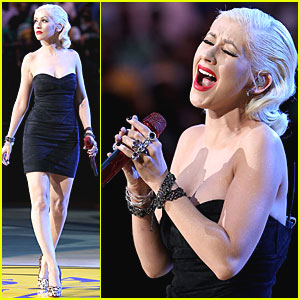 Christina Aguilera: National Anthem at NBA Finals!