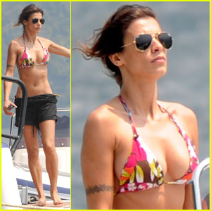 Elisabetta Canalis: Bikini Boat Ride