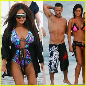 Snooki Has A Situation On The Beach