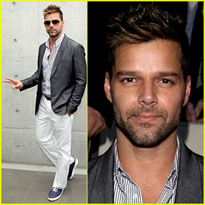 Ricky Martin: Milan Fashion Week Man!
