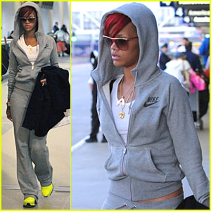 Rihanna: Rocking Chartreuse Sneakers!