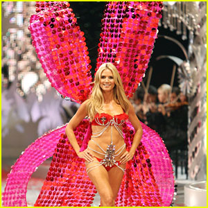 Heidi Klum Clips Victoria's Secret Angel Wings