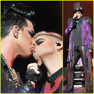 Adam Lambert: Kissing Tommy Joe Ratliff On Stage!