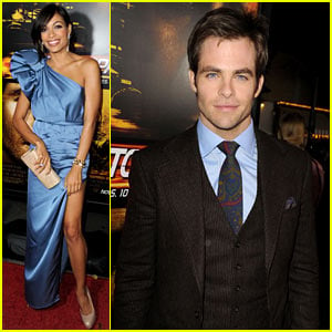 Chris Pine: 'Unstoppable' Premiere with Rosario Dawson!