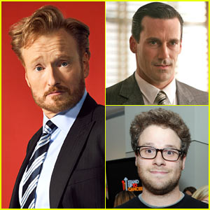 Conan's First Guests: Seth Rogen, Jack White, Jon Hamm!