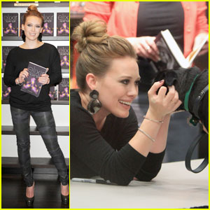 Hilary Duff: Puppy Love at 'Elixir' Book Signing!