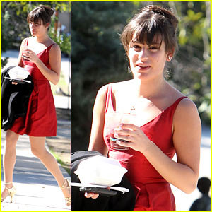 Lea Michele is the Lady in Red
